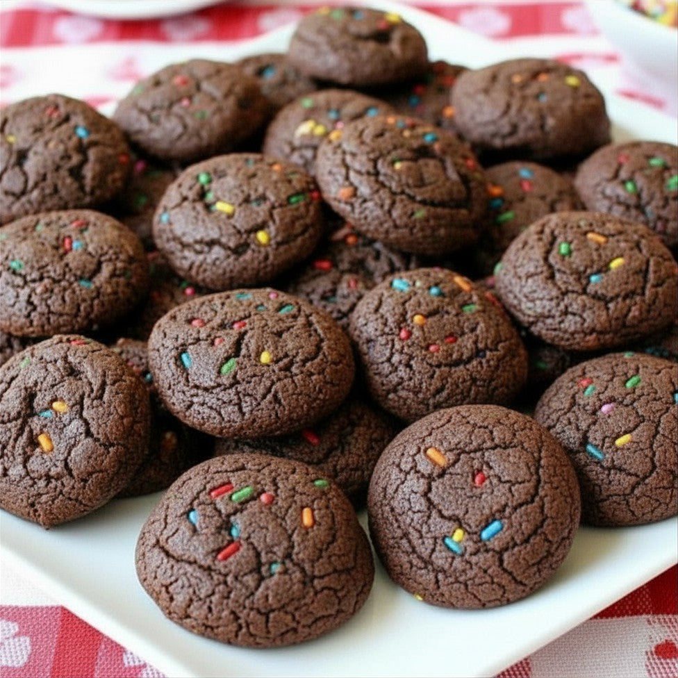 Chocolate confetti cookies (4)